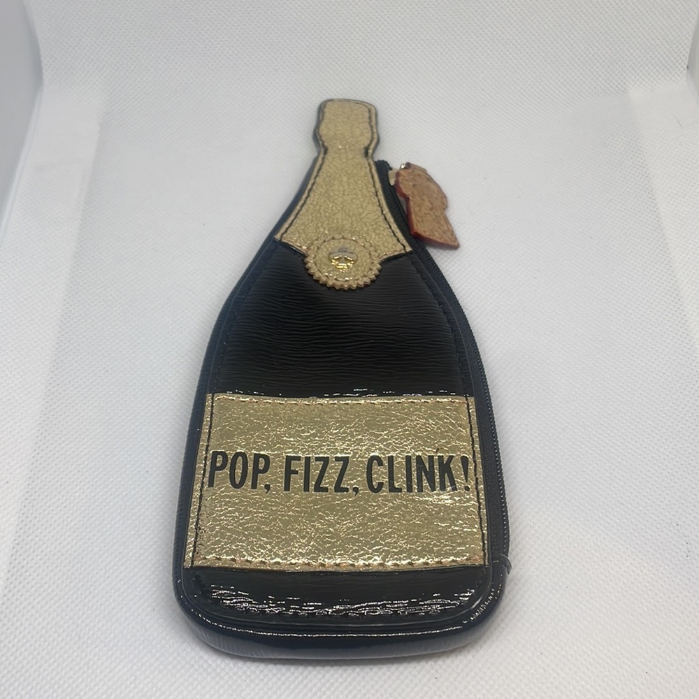 Kate Spade Pop. Fizz. Clink. Novelty Coin Purse ! - Picture 7 of 10